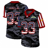 Nike Chargers 33 James jr 2020 USA Camo Salute to Service Limited Jersey zhua,baseball caps,new era cap wholesale,wholesale hats